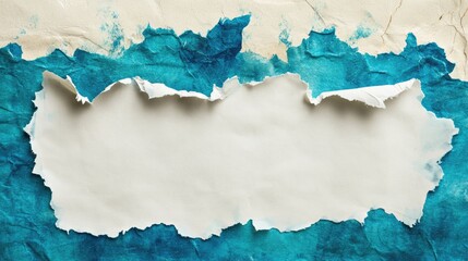 Obraz premium Torn paper with blank space for writing birthday or special occasion greetings