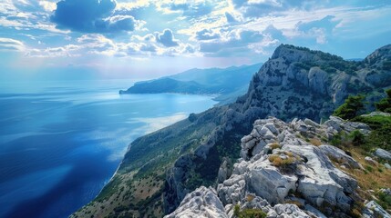 View From A Mountain On The Sea