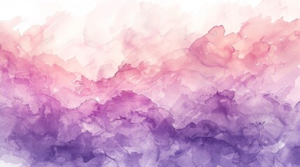 Fototapeta premium Soft and dreamy watercolor texture in shades of lavender and pink, perfect for romantic themes