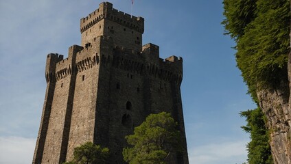 Explore the enchanting paths that wind around the archer tower