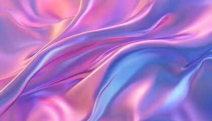 Obraz premium Soft pastel satin fabric draping elegantly under soft lighting in a studio setting