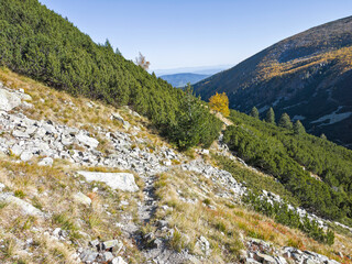 Landscape of Rila Mountain near Malyovitsa peak, Bulgaria