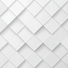 Fototapeta premium Modern geometric design with textured white tiles arranged in a diamond pattern