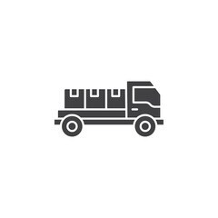 delivery truck icon Group symbol or sign vector