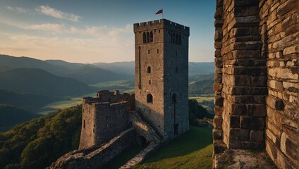 People gather near the archer tower to celebrate life's moments
