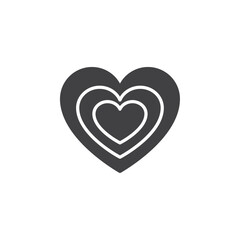 heart icon Group symbol or sign vector