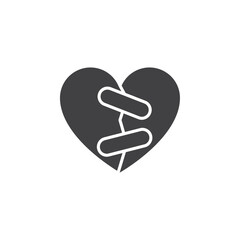 HEART FIX ICON Group symbol or sign vector