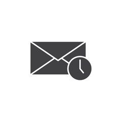 mail delivery time icon Group symbol or sign vector