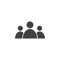 People icon Group symbol or sign vector