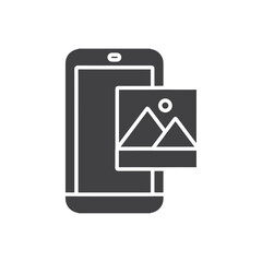 phone gallery icon Group symbol or sign vector