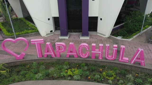 Tapachula City Sign in Parque Bicentenario, Chiapas, Mexico