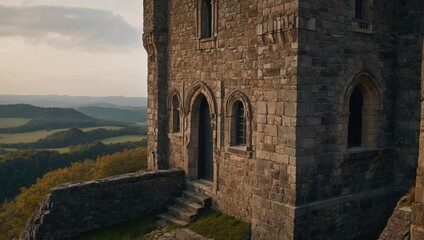 The archer tower boasts a breathtaking view of the river below