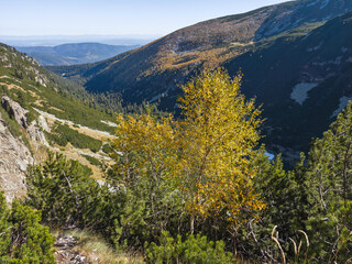 Landscape of Rila Mountain near Malyovitsa peak, Bulgaria