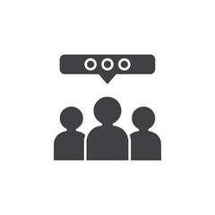 talking icon Group symbol or sign vector