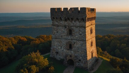 The archer tower captivates visitors with its stunning architectural beauty