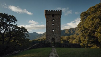 The archer tower captures the essence of adventure, inspiring wanderers to explore