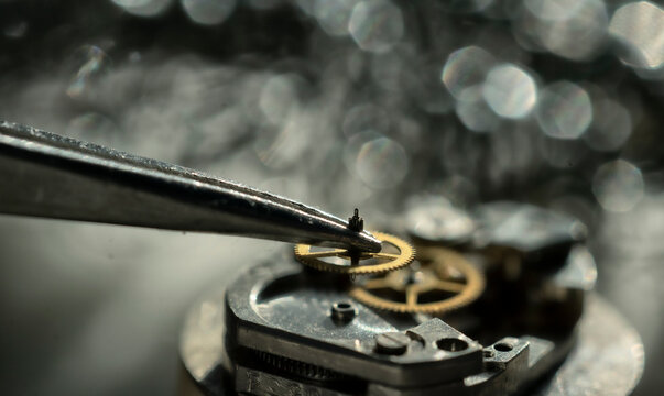 Watchmaker's workshop, mechanical watch repair