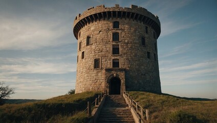 The archer tower captures the spirit of medieval craftsmanship