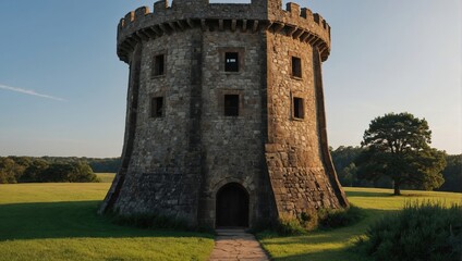 The archer tower features an observation deck for scenic vistas