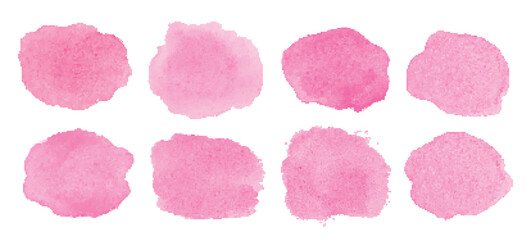 Brush strokes vector collection. Hand drawn text boxes. Pink paintbrush set. Grunge lines vector illustrations elements.