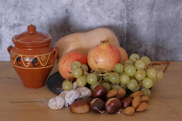 fruta temporada otoño fruto otoñal  miel calabaza 