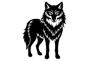 wolf vinyl vector illustration