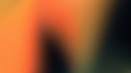 Blurry orange and black background with a greenish tint