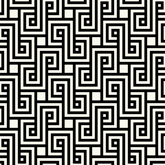 Vector seamless pattern. Geometric bold striped squares. Stylish monochrome background. Simple repeating swatch. Monochrome black ornament.