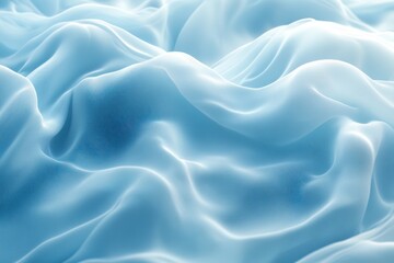 Obraz premium Abstract Blue Fabric Texture with Soft Wavy Lines