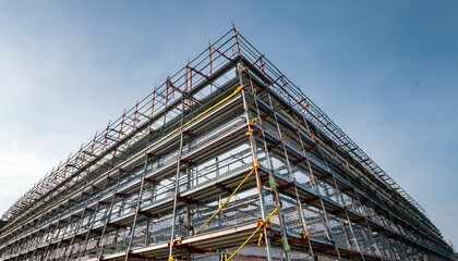 고층 건물의 기초 철골 구조