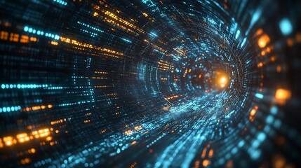 In a server space, all kinds of codes are flying