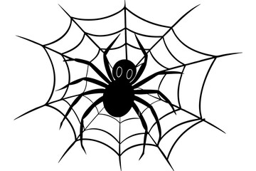 Halloween silhouette collection elements Halloween vector  illustration with white background .