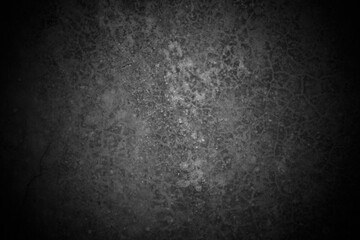 Old wall texture cement dark black gray background abstract grey color design are light with white gradient background.