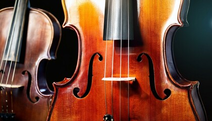 Fototapeta premium 비올라와 첼로 바이올린