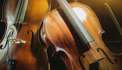 Fototapeta premium 비올라와 첼로 바이올린