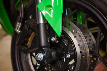 A Close Up View of the Motorcycle Brake System and its vital components for functionality