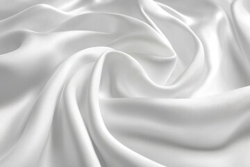 Obraz premium Abstract Draped White Fabric with Smooth, Flowing Lines