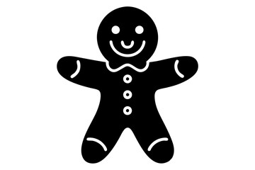  Christmas and New Year icons silhouette illustration on white.