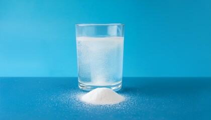 용액속에 입자가 쌓이는 장면