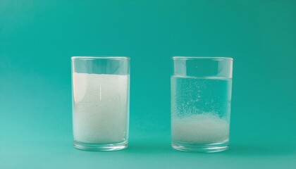 용액속에 입자가 쌓이는 장면