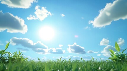 Obraz premium Sunny Day in the Meadow