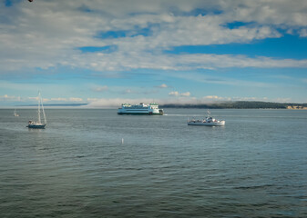 Washington State Ferry departing Port Townsend for Whidbey Island