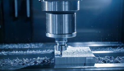 금속 부품을 가공하는 장면