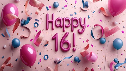 Sweet sixteen: text happy 16 years, the milestone birthday with joy and festivity, the transition from childhood to young adulthood with cherished memories, family, and friends