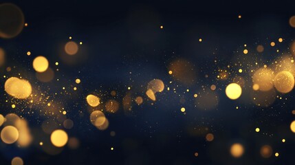 Golden Sparkles Abstract Background