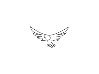 simple geometri fly eagle