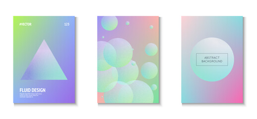 Fototapeta premium 3d Design. Hipster Elements. Elegant Banner. Aesthetic Galaxy Collection. Noise Gradient Poster. Purple Grain Abstract Set. Triangle Shape. Violet 3d Design