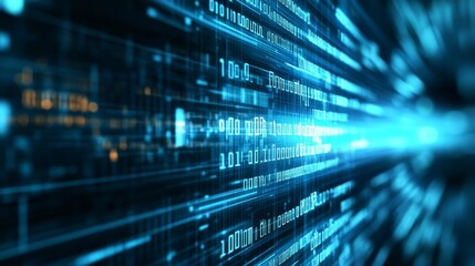 Data transfer automation. AI and smart technological.