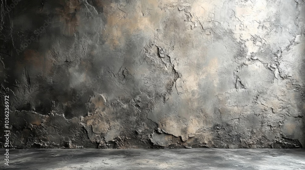 Aufkleber the setting features a striking gray wall with a unique texture, ideal for artistic endeavors or as 
