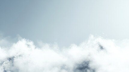 A soft abstract of a cloud of mist evaporating into a blank sky, symbolizing the act of release and the beauty of emptiness